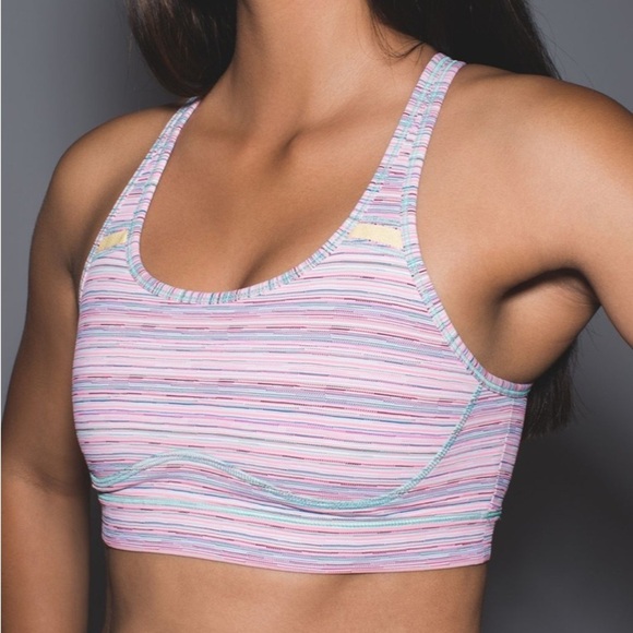 Women’s Lululemon Sweaty Or Not Sports Bra II Strappy Reflective Size 4 - Picture 3 of 16